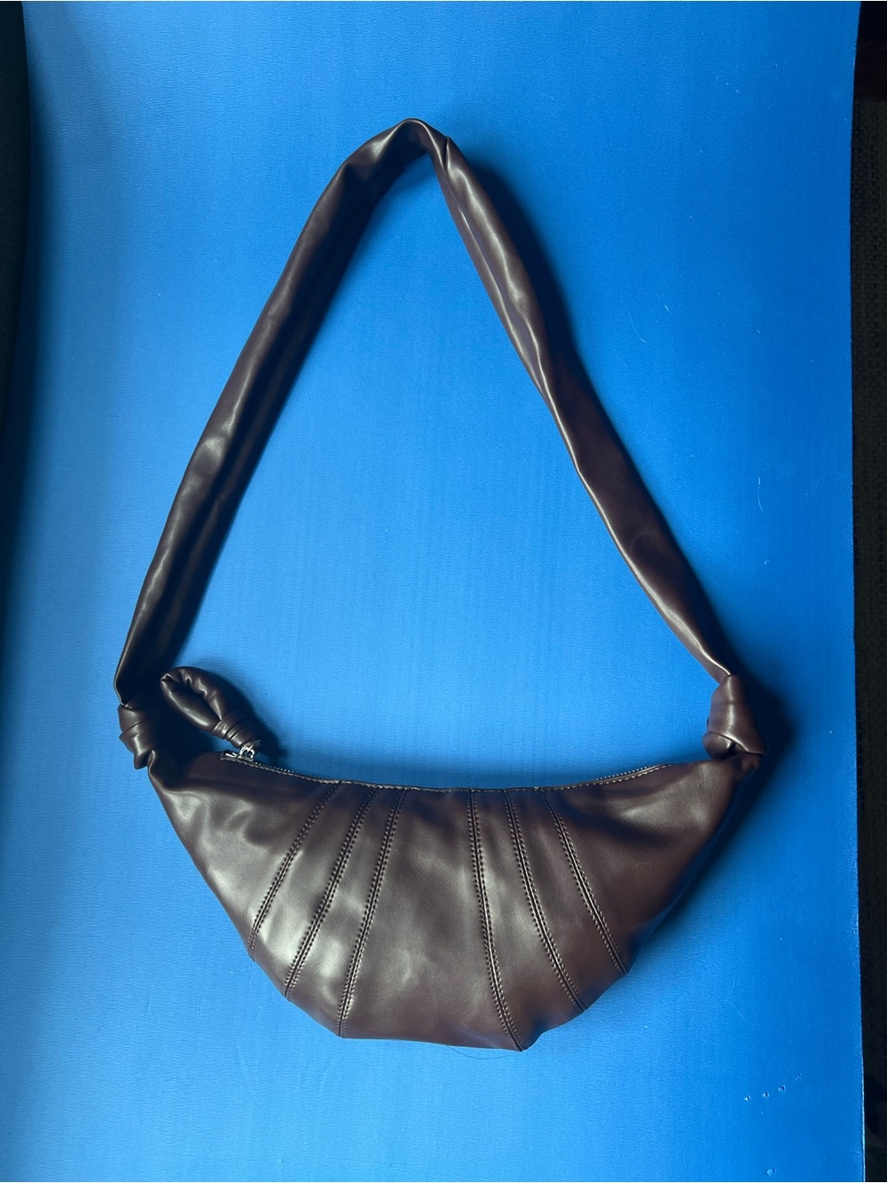 Lemaire Dark Brown Leather Logo Patch